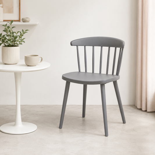 Lightweight Curved Back Dining Chair
