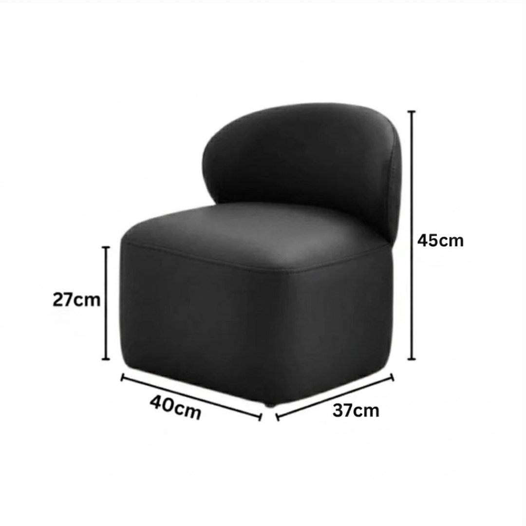 Compact Rolling Low Stool with Back Support