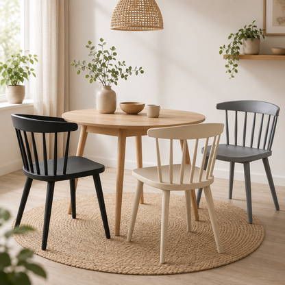 Lightweight Curved Back Dining Chair