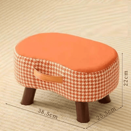 Comfy Cube Soft-Covered Small Stool for Home and Living Room (35cm)
