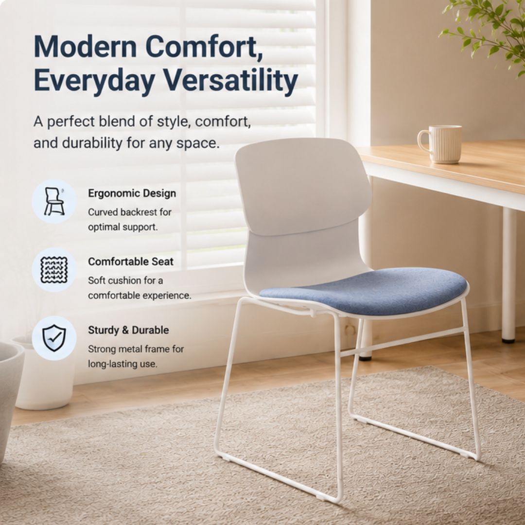 Comfortable Chair with Cushion Seat