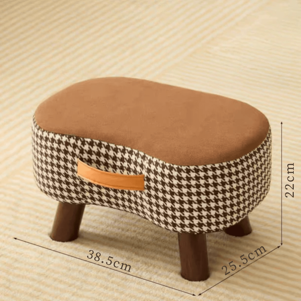 Comfy Cube Soft-Covered Small Stool for Home and Living Room (35cm)
