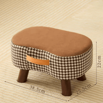 Comfy Cube Soft-Covered Small Stool for Home and Living Room (35cm)