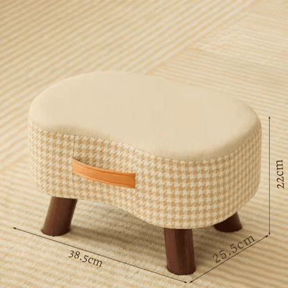 Comfy Cube Soft-Covered Small Stool for Home and Living Room (35cm)