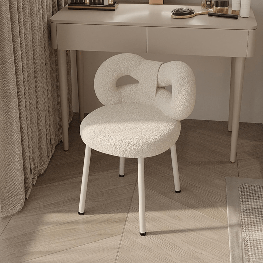 Multipurpose Soft Padded Chair with Bow Backrest
