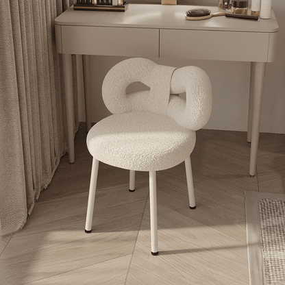 Multipurpose Soft Padded Chair with Bow Backrest
