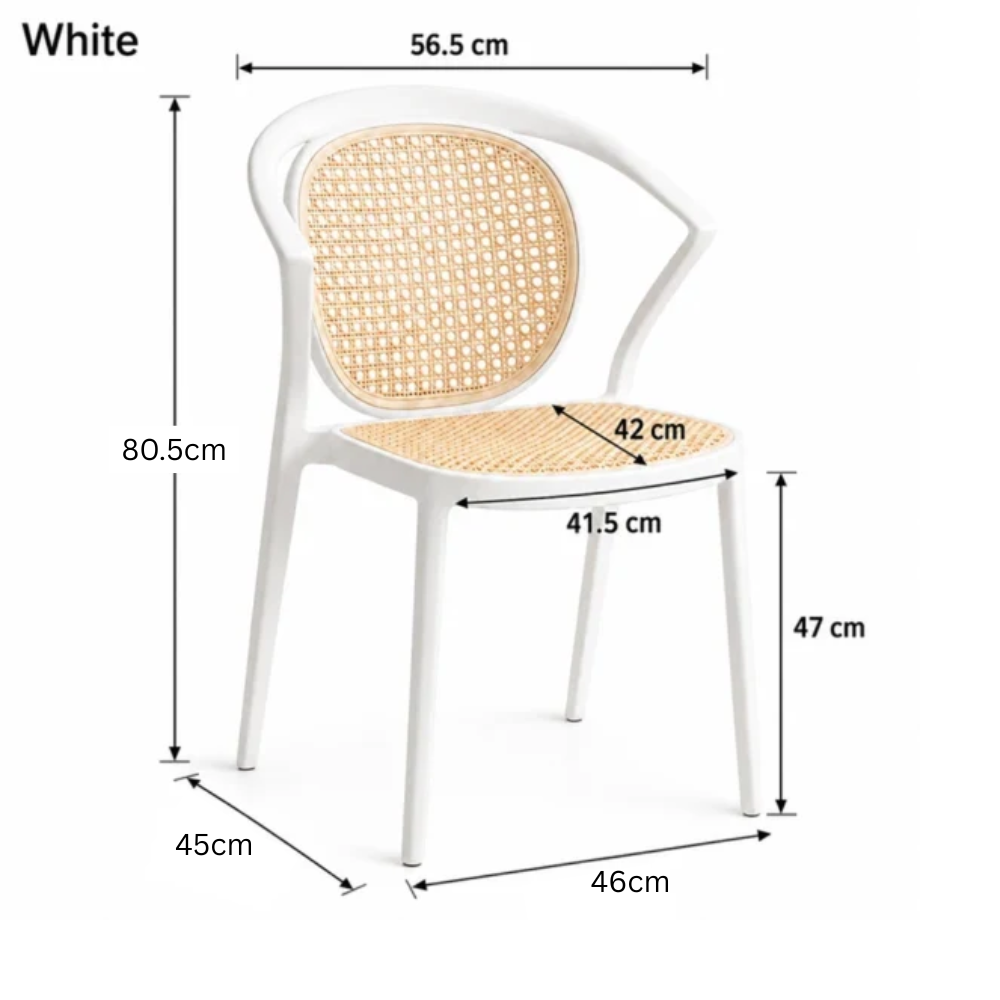 Lightweight Vintage Rattan Style Chair