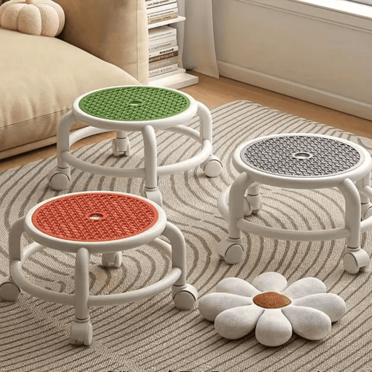 Multipurpose Comfortable Portable Swivel Rolling Stool