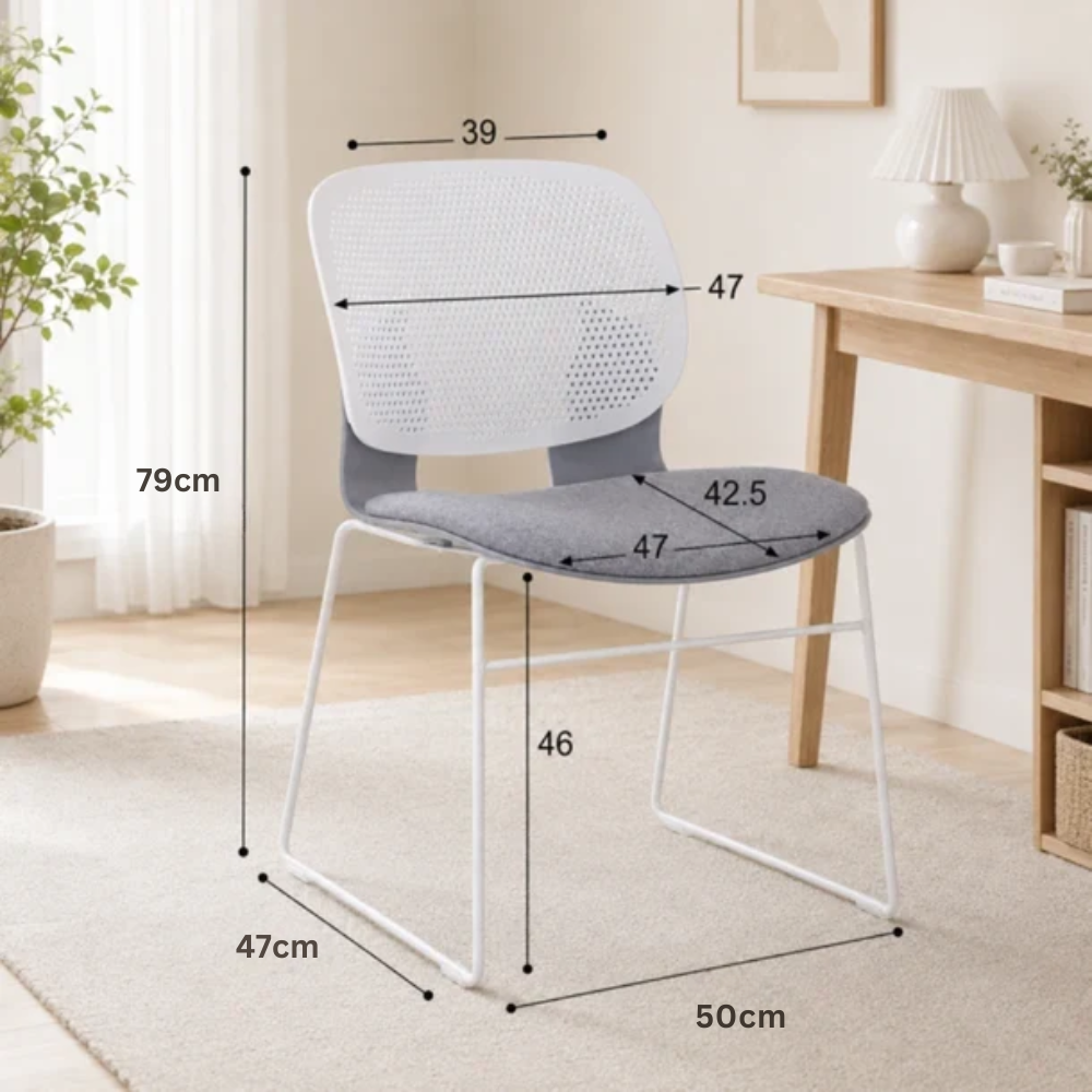 Long-Sitting Comfort Chair with Breathable Backrest