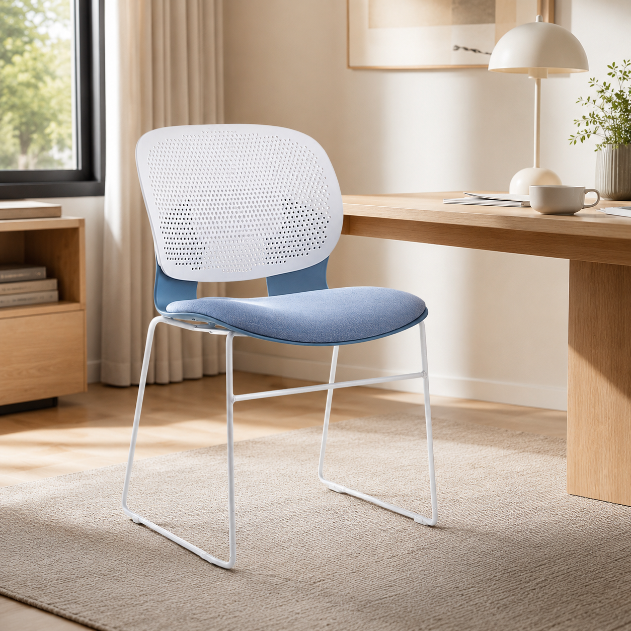 Long-Sitting Comfort Chair with Breathable Backrest