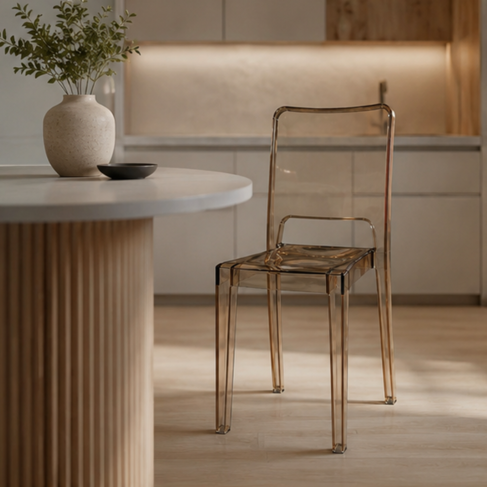 Modern Transparent Chair with Seamless Design