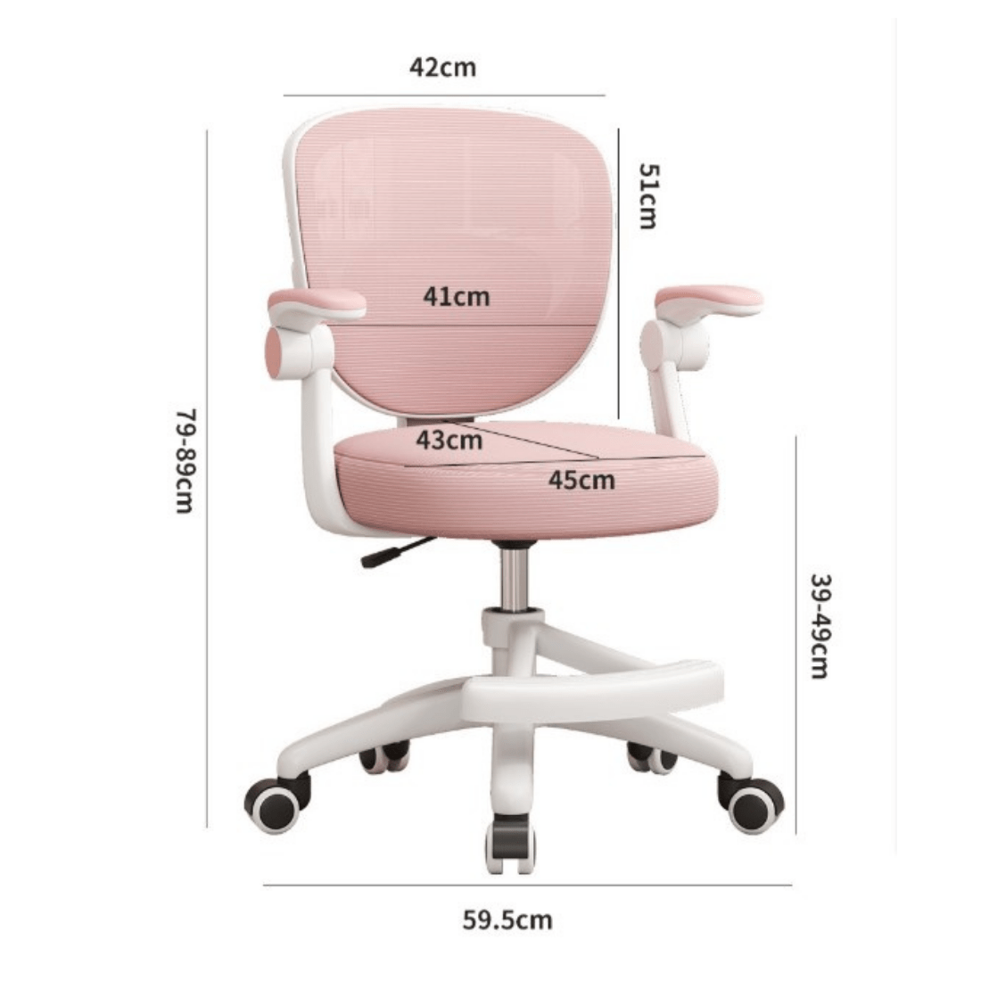 360° Rotating Ergonomic Chair with Adjustable Height & Lumbar Support