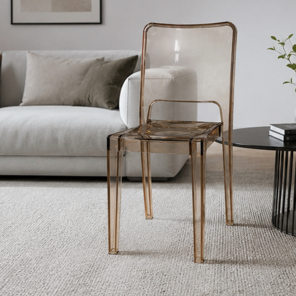 Modern Transparent Chair with Seamless Design