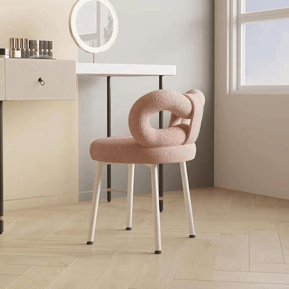 Multipurpose Soft Padded Chair with Bow Backrest