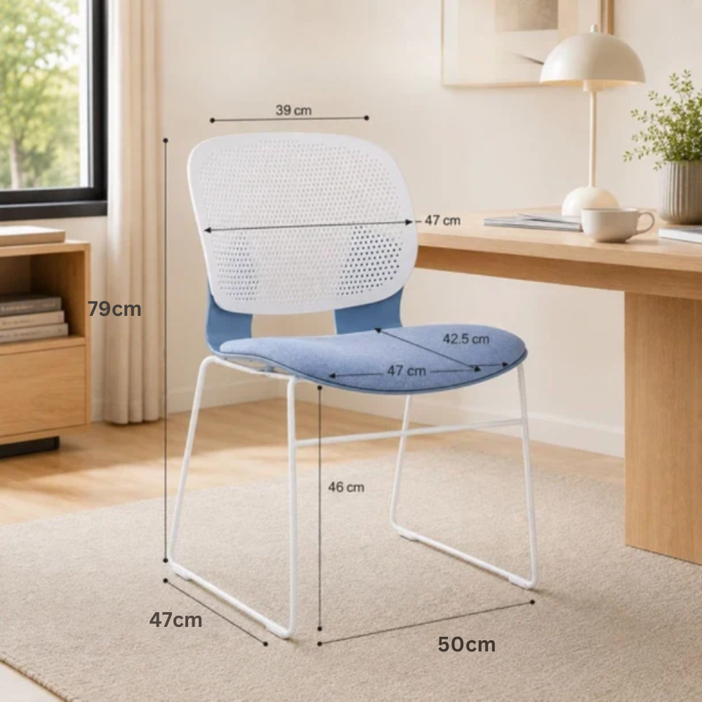 Long-Sitting Comfort Chair with Breathable Backrest