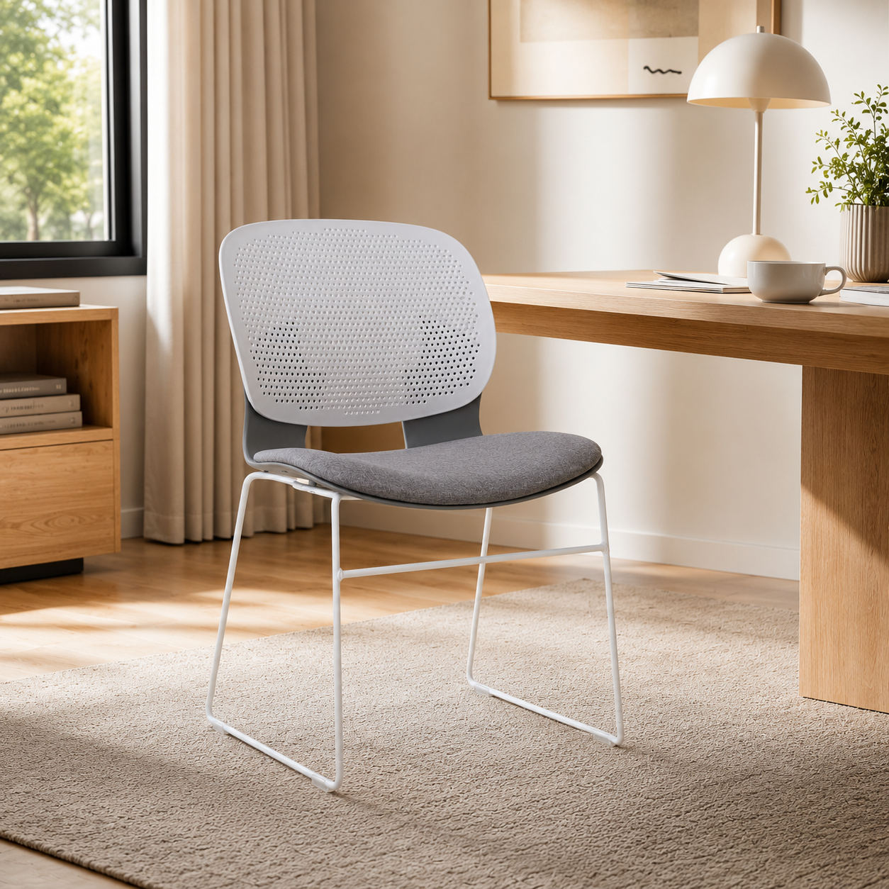 Long-Sitting Comfort Chair with Breathable Backrest