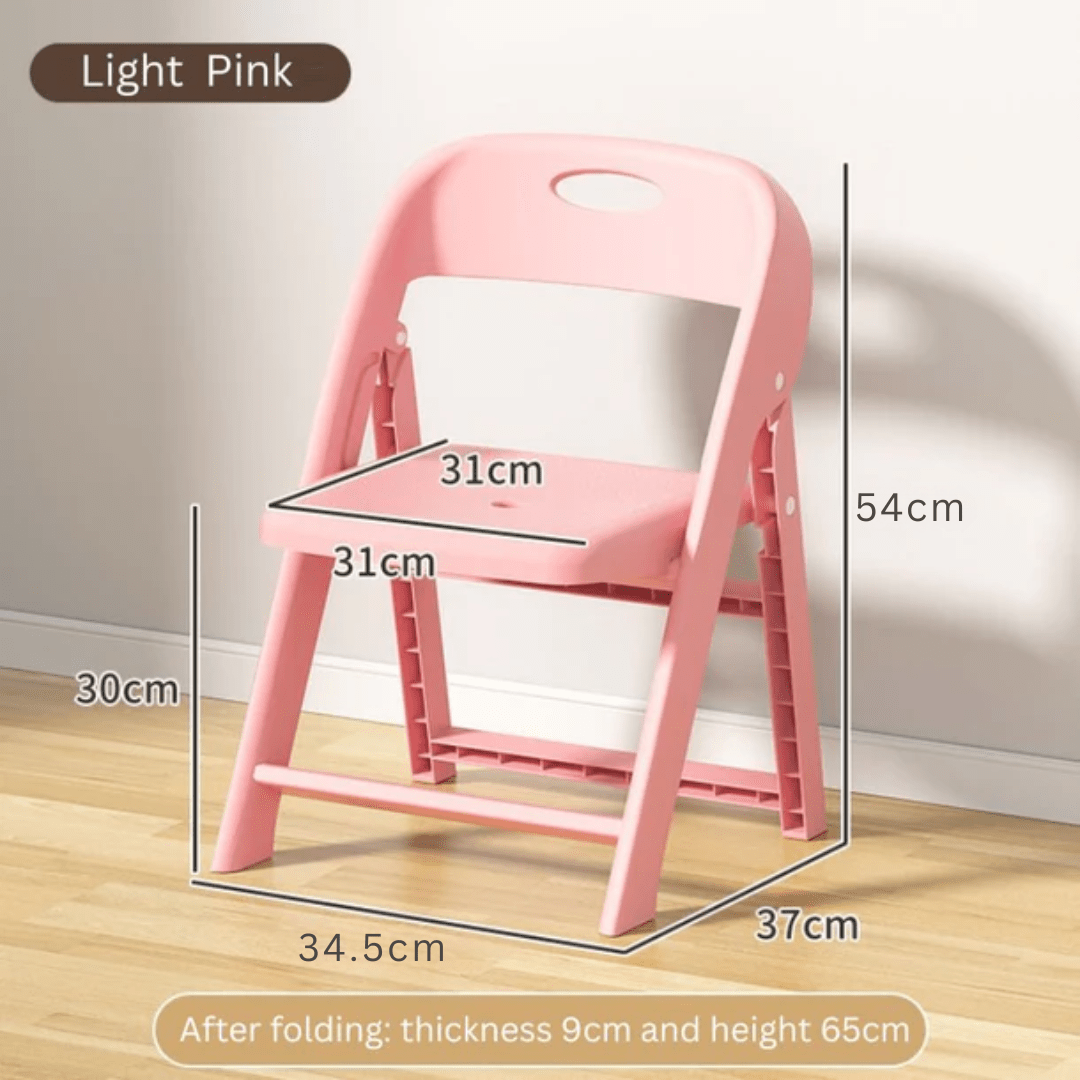 Portable Folding Non Slip Plastic Chair for Kids