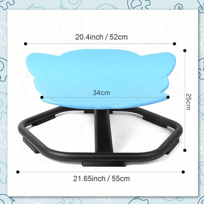 Elephant Shape 360° Swivel Chair for Kids (44cm)