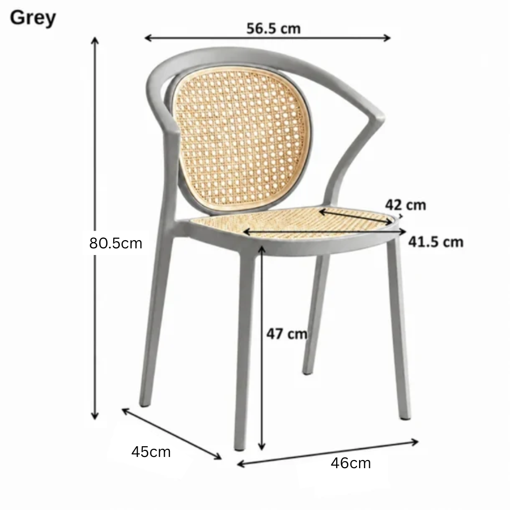 Lightweight Vintage Rattan Style Chair