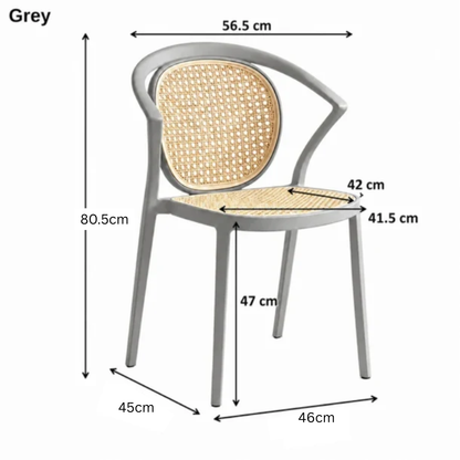 Lightweight Vintage Rattan Style Chair