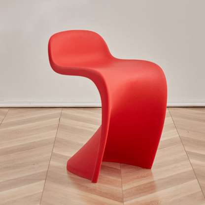 Lightweight Stackable Plastic Chair with Backrest