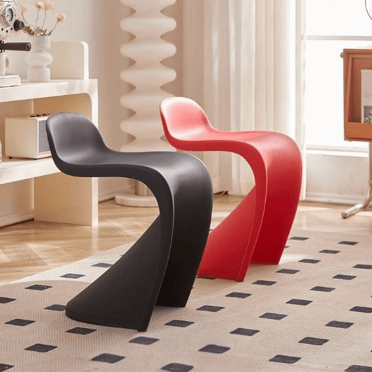 Lightweight Stackable Plastic Chair with Backrest