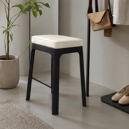 Modern Cushioned Plastic Stool for Dining & Kitchen