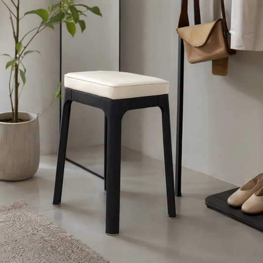 Modern Cushioned Plastic Stool for Dining & Kitchen