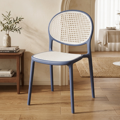 Modern Stackable Rattan Style Chair