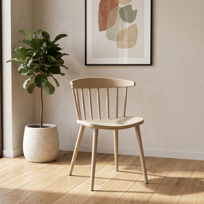 Lightweight Curved Back Dining Chair