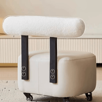 Multipurpose Movable Stool with Wheels