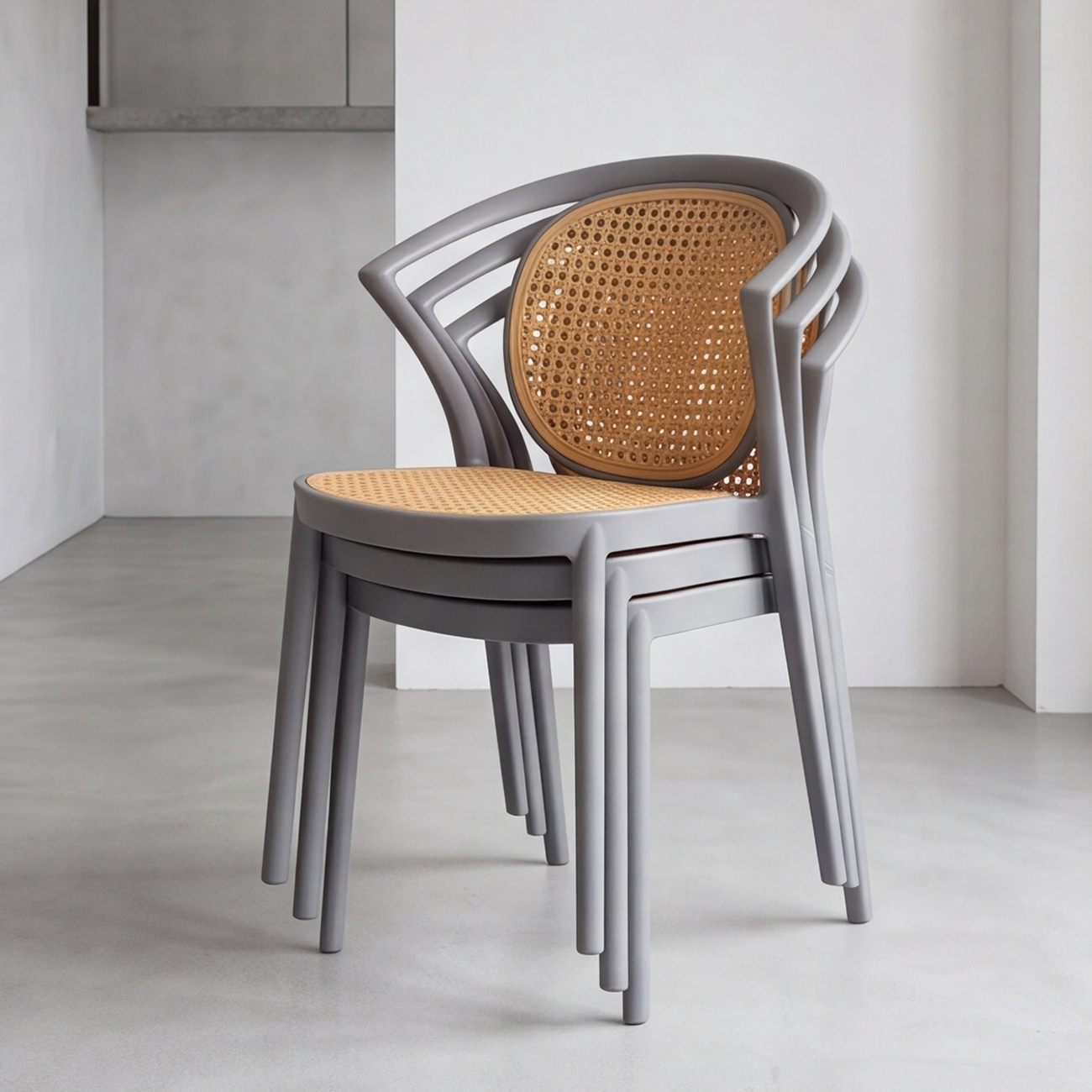 Lightweight Vintage Rattan Style Chair