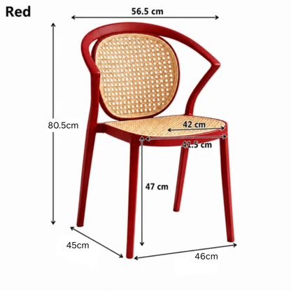 Lightweight Vintage Rattan Style Chair