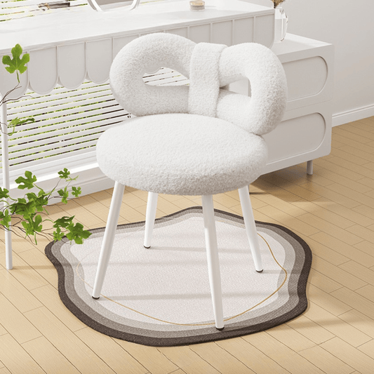Multipurpose Soft Padded Chair with Bow Backrest
