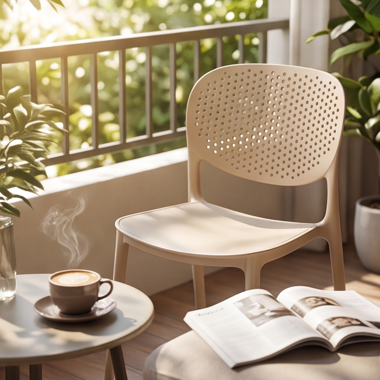 Modern Contemporary Leisure Chair with Backrest