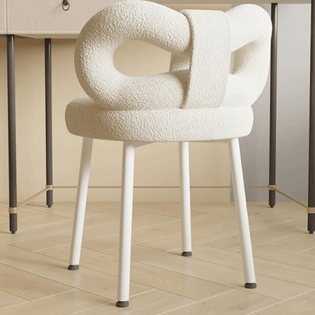 Multipurpose Soft Padded Chair with Bow Backrest