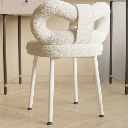 Multipurpose Soft Padded Chair with Bow Backrest