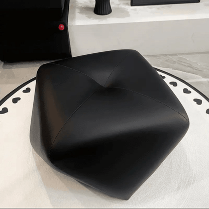 Elegant Light Luxury Octagonal Leather Foot Stool