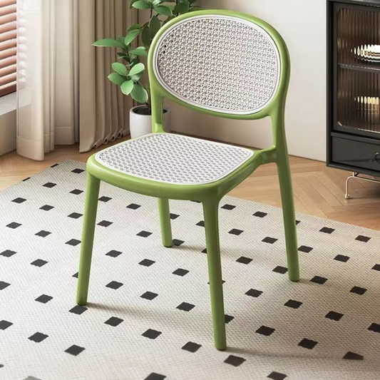 Modern Stackable Rattan Style Chair