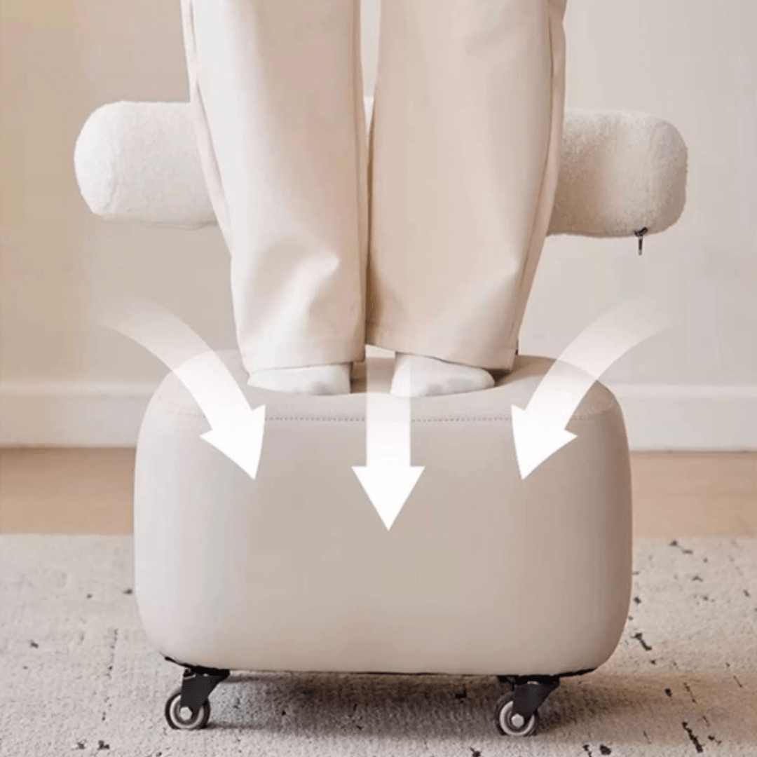 Multipurpose Movable Stool with Wheels