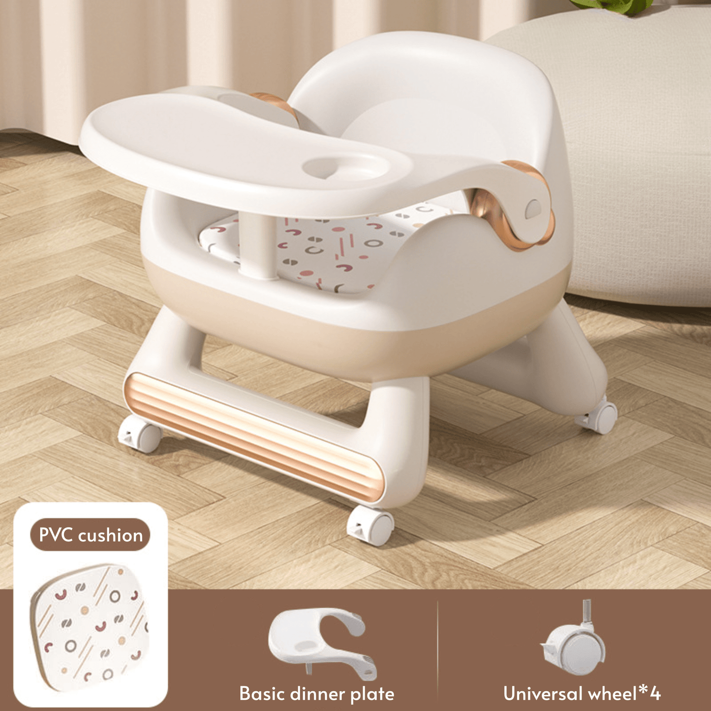 Multi-Functional Baby Stool Chair with Detachable Design (36cm)