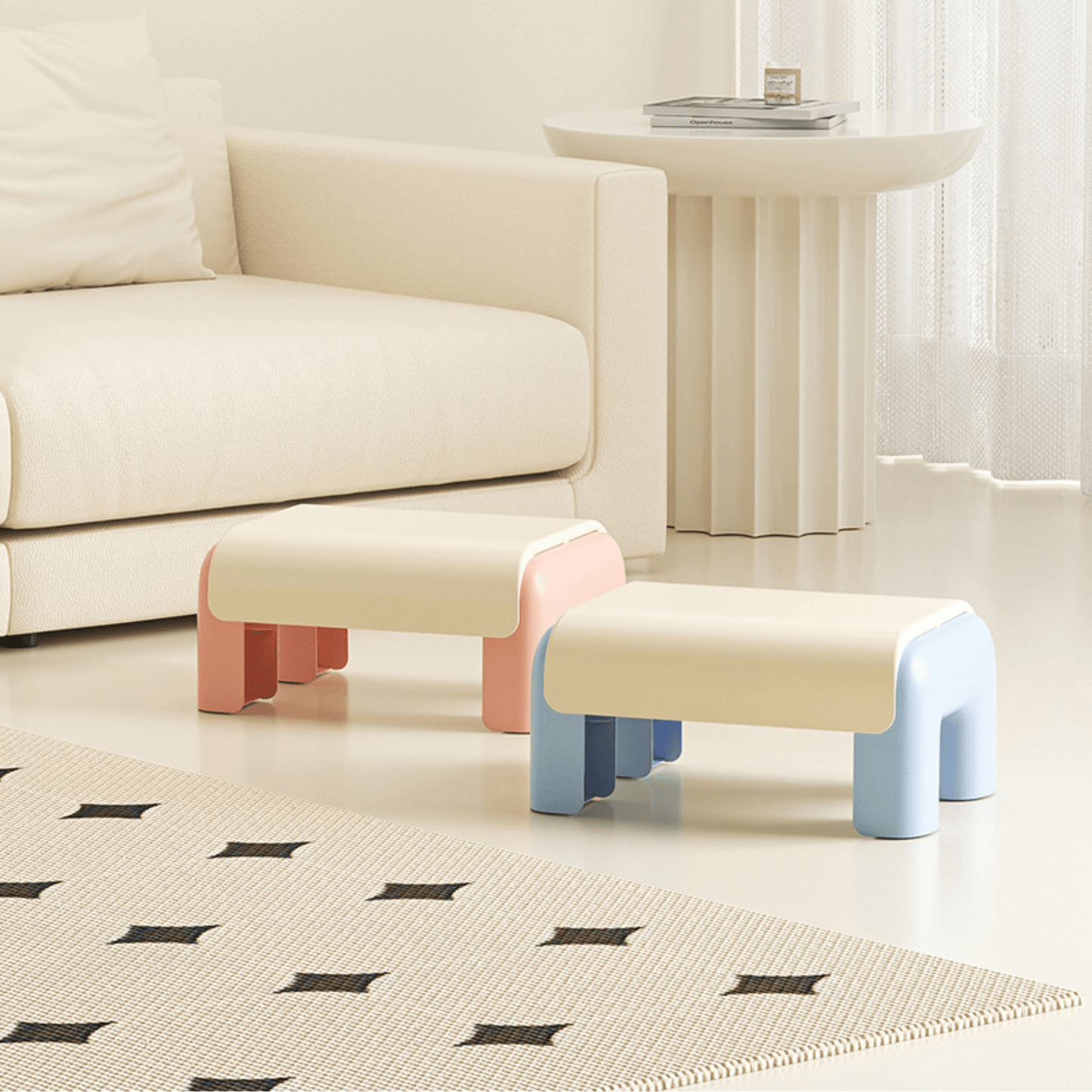 Multi-Purpose Non-Slip Plastic Stool Home Use (32cm)