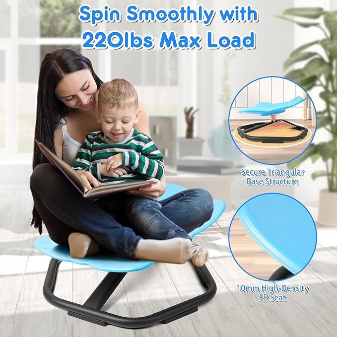 Elephant Shape 360° Swivel Chair for Kids (44cm)