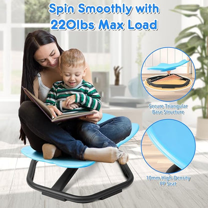 Elephant Shape 360° Swivel Chair for Kids (44cm)