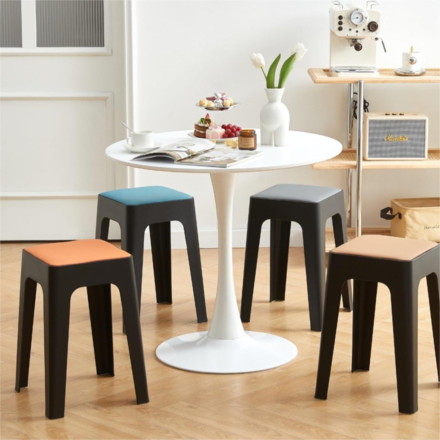 Household Stackable Dining Plastic Stool