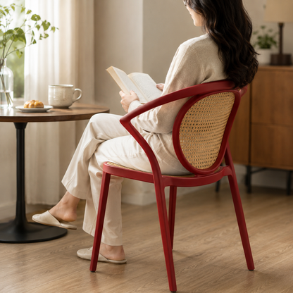 Lightweight Vintage Rattan Style Chair