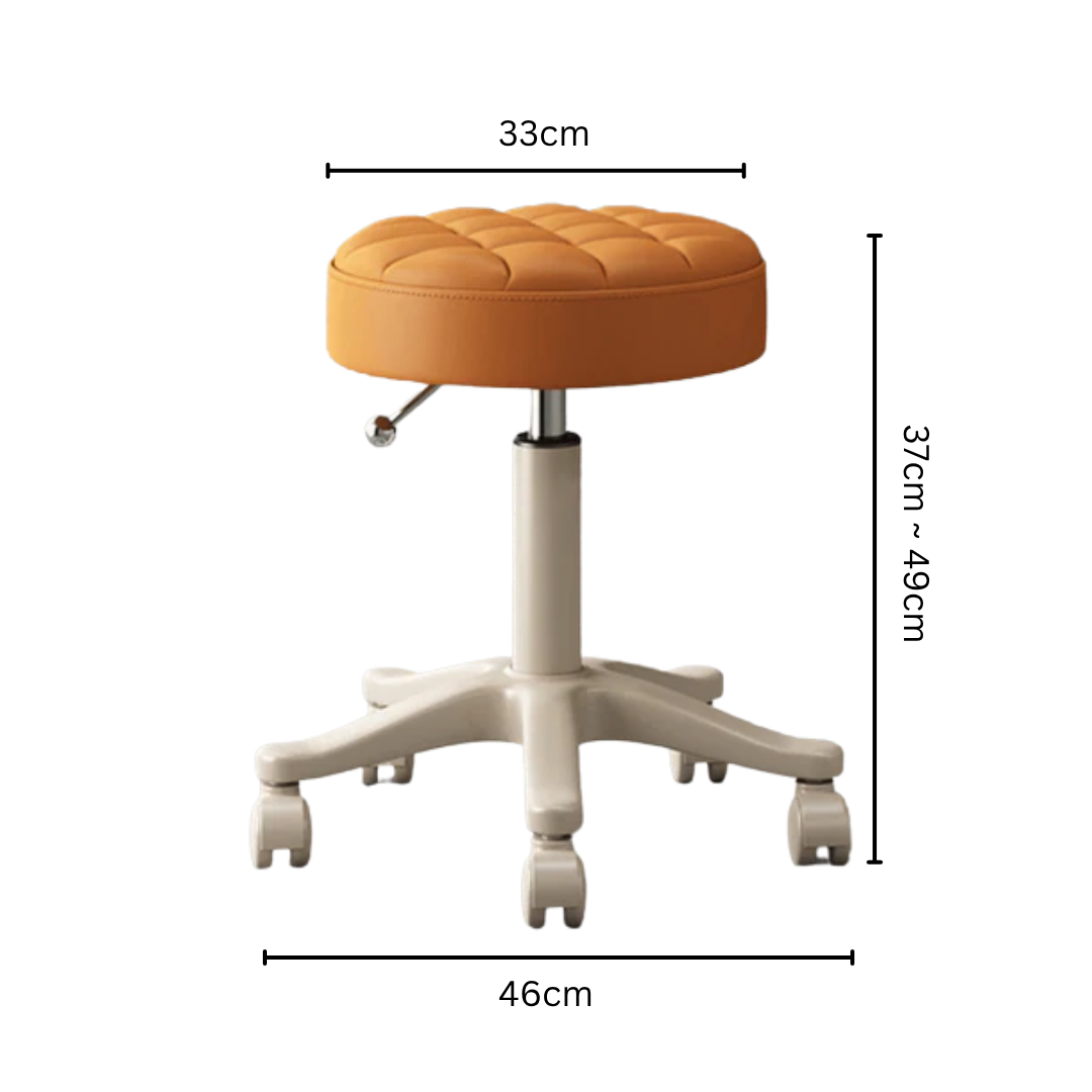 Rolling 360° Adjustable Stool with Wheels