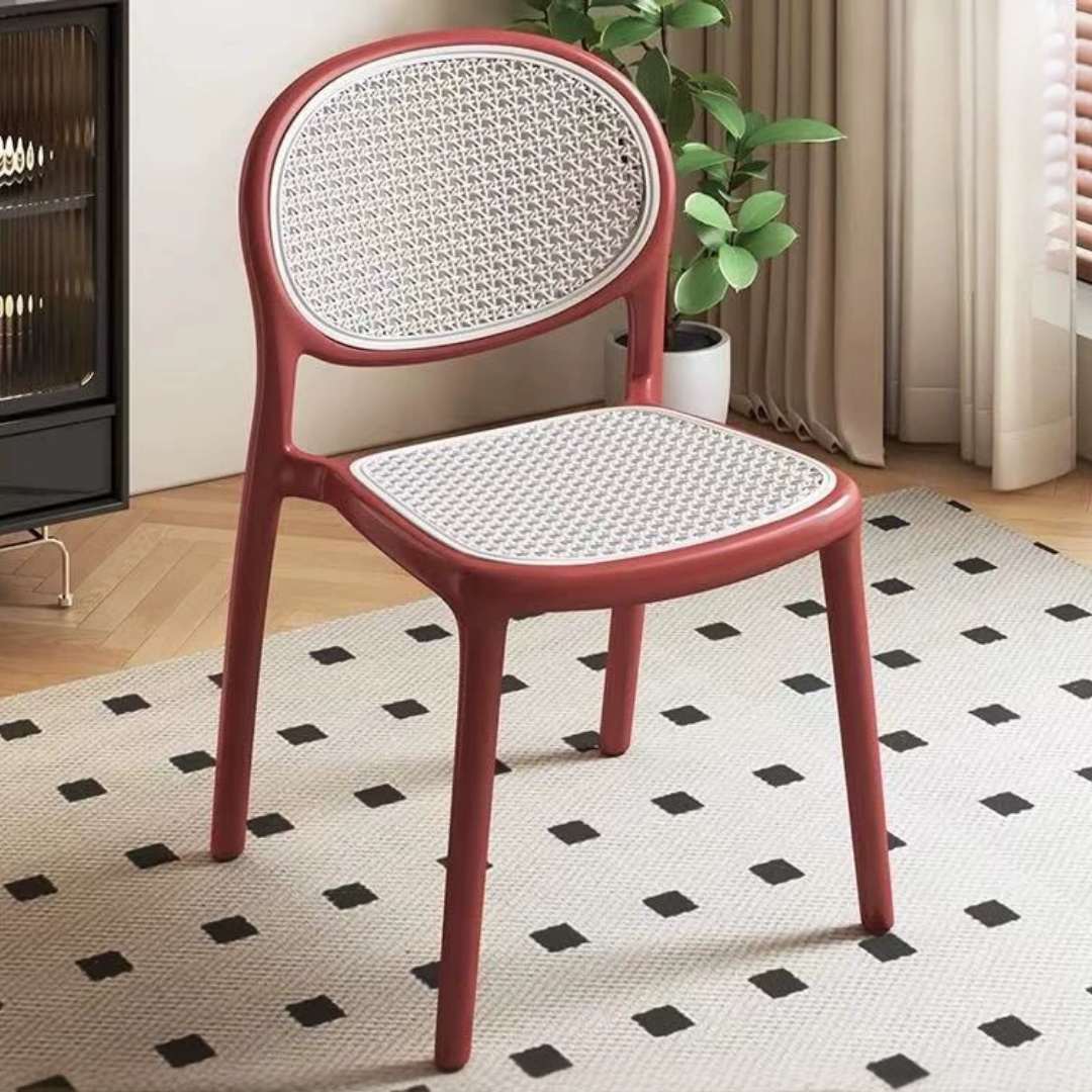 Modern Stackable Rattan Style Chair
