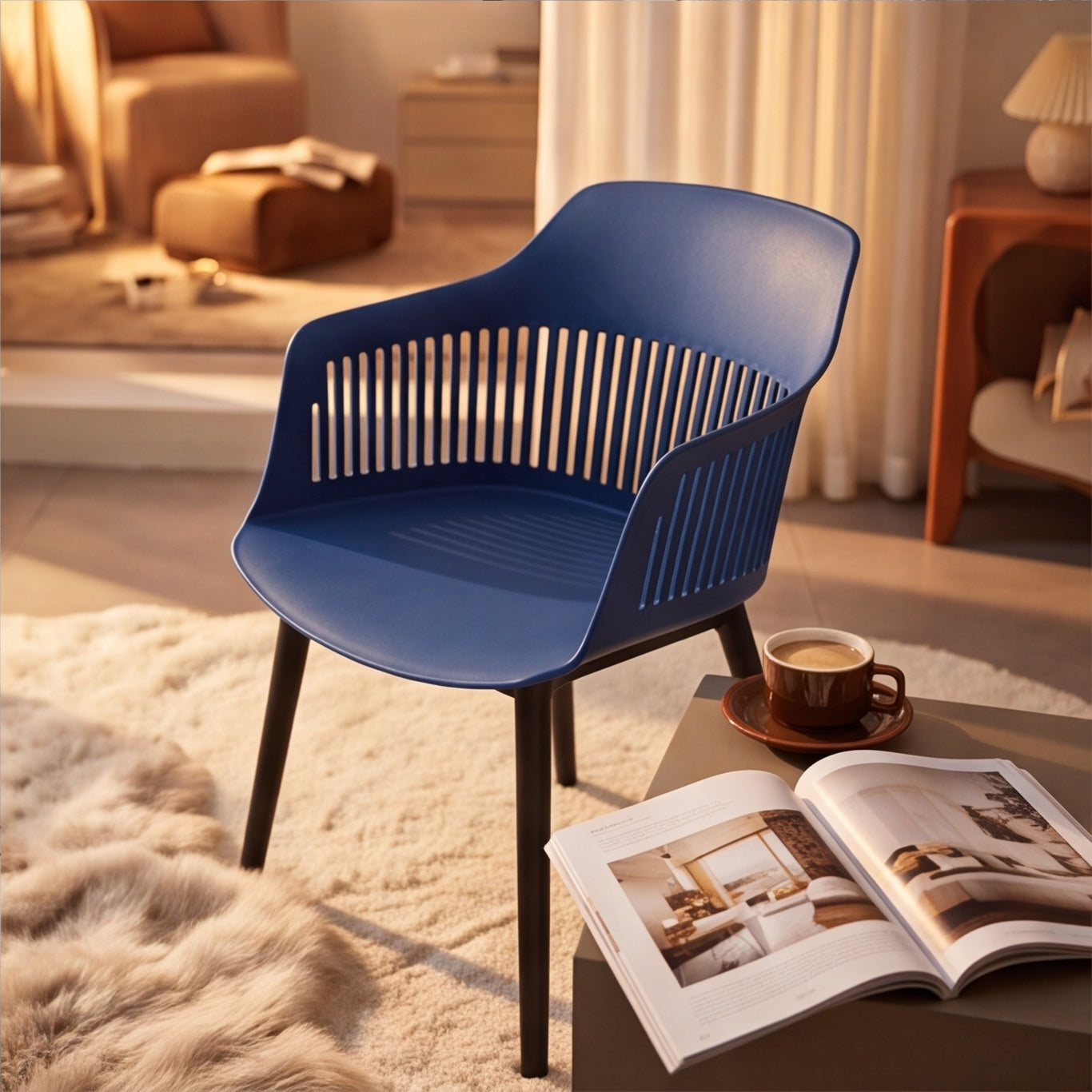 Minimalist Stackable PP Dining Chair