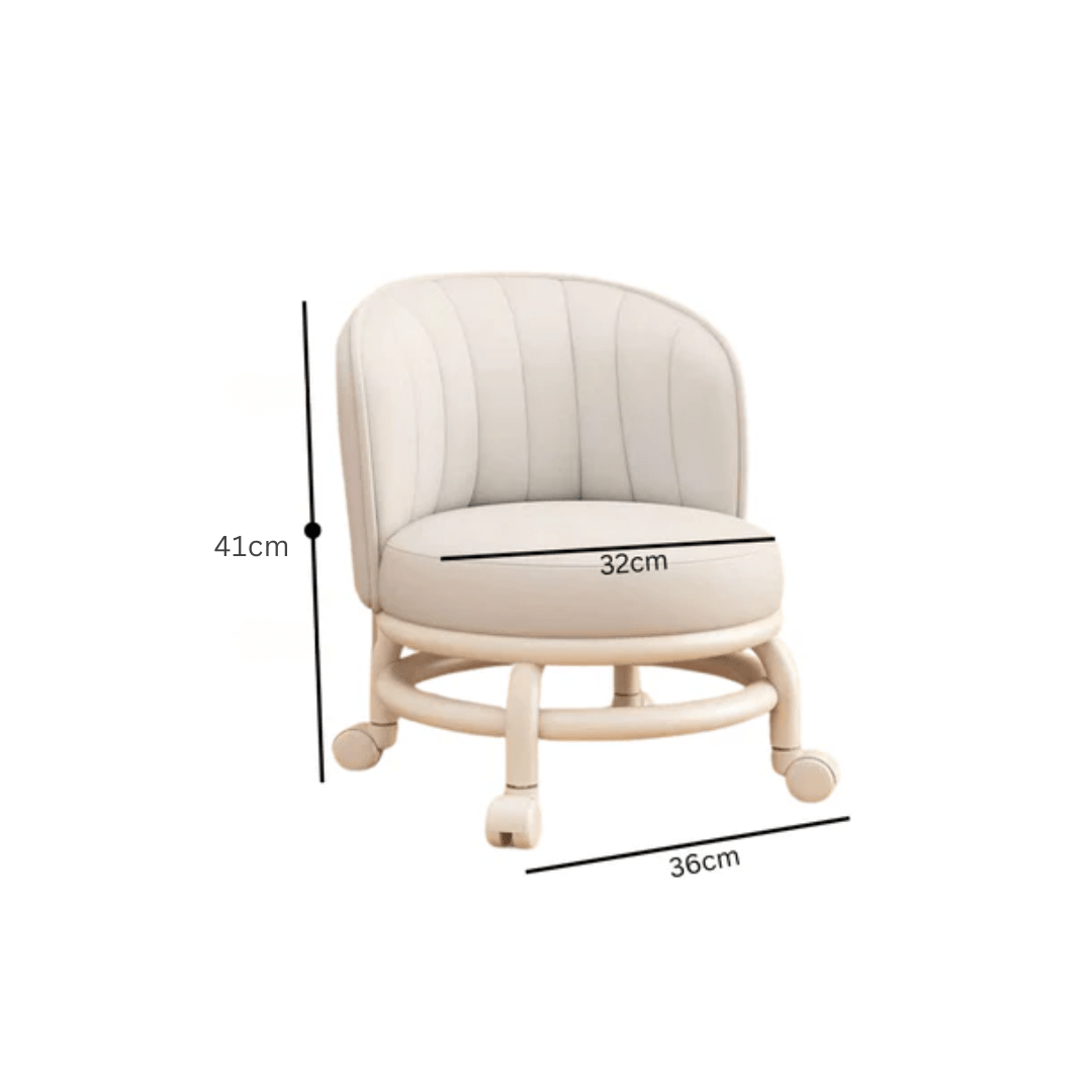Multi-Functional Portable Plastic frame Round Stool With Wheels
